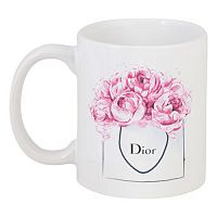 кружка с рисунком dior peonies в Тюмени