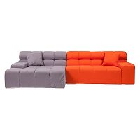 диван tufty-time sofa угловой модульный серый с оранжевым в Тюмени