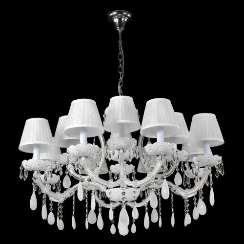 подвесная люстра crystal lux blanca sp12 белая в Тюмени