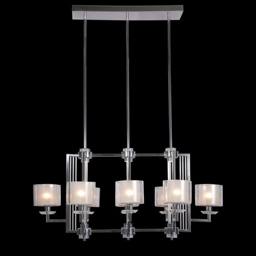 подвесная люстра newport 4408/s chrome в Тюмени
