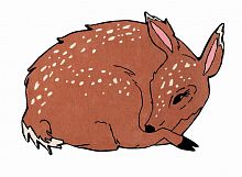 ковер шерстяной олененок the deer в Тюмени