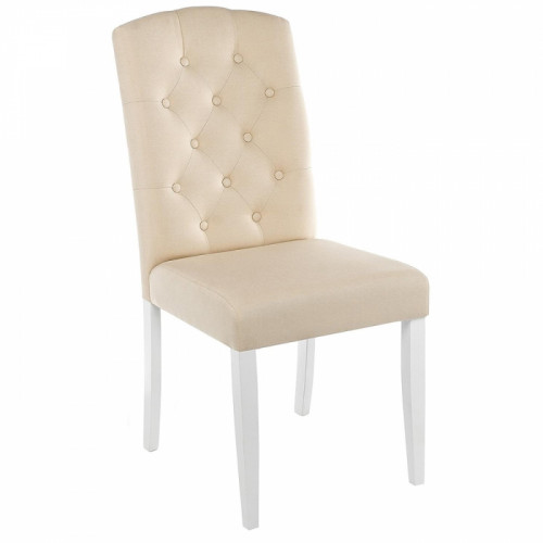 стул деревянный menson white / fabric сream в Тюмени