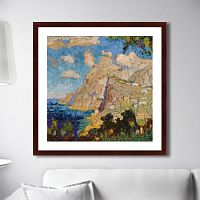 картина: view of monte solaro, capri, 1940г. в Тюмени
